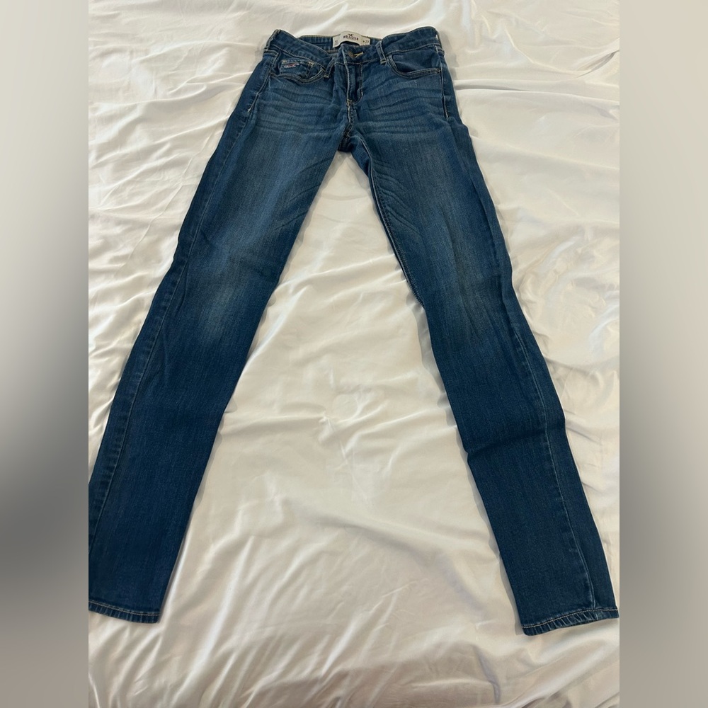 Hollister Skinny Jeans Womens 5L W27 L33 Stretch Blue Denim Low Rise